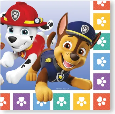 Immagine prodotto di Amscan 16 tovaglioli Paw Patrol 2022 33 x 33 cm