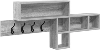 Immagine prodotto di Appendiabiti a muro Grigio Sonoma 100 x 12 x 43,5 cm