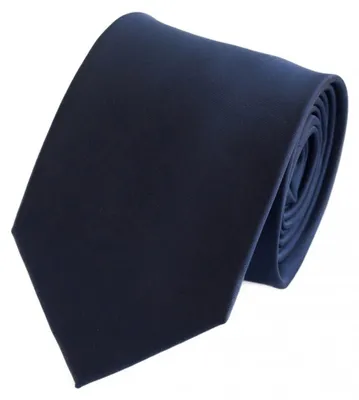 Produktbild von Fabio Farini - 1 Stück elegante Dunkelblaue Herren Krawatten - Schlips in 8cm Breit (8cm), Cobalt Blue