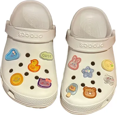 Obrázek produktu pro 1 sada s 11 průhlednými doplňky Pantofi, čistý design, 2,5 x 2 cm