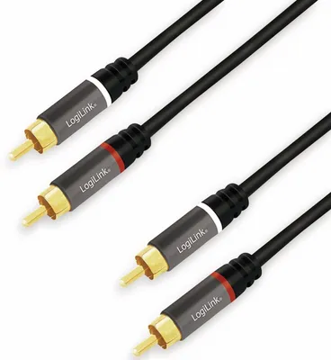 Immagine prodotto di Logilink CA1208 LogiLink Audiokabel 2x Cinch -> 2x Cinch RCA 7.5m, black