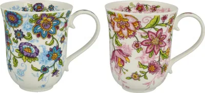 Image de Tasses Braemar, « Virginia » - Choix du motif : lot de 2 (1 motif A, 1 motif B)