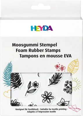 Produktbild von HEYDA Moosgummi Stempel-Set "Ornamente" 39 Stempel