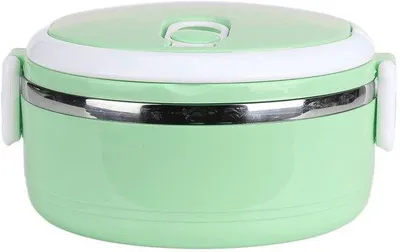 Immagine prodotto di Contenitore termico per il pranzo - Acciaio inossidabile - Impilabile - Ideale per casa, scuola e ufficio