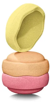 Image de Stapelstein Original Warm Pastel - set de 3 pièces - couleur : light red/light orange/light yellow