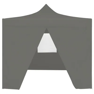 Immagine prodotto di Gazebo Professionale Pieghevole 4 Pareti 2x2m Acciaio Antracite