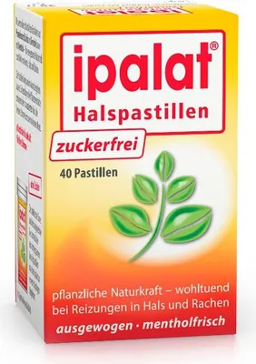 Produktbild von Ipalat Halspastillen zuckerfrei 40 St