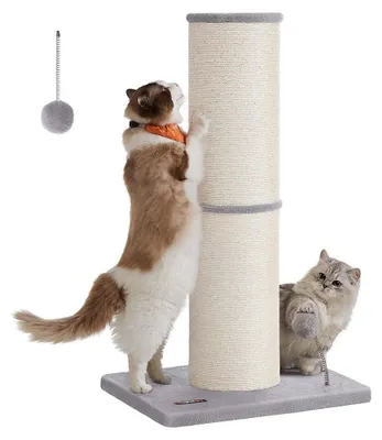 Produktbild von Kratzbaum für Katzen – Sisal-Kratzturm – Stabiler Katzenspaß – Grau – 50 x 40 x 85 cm