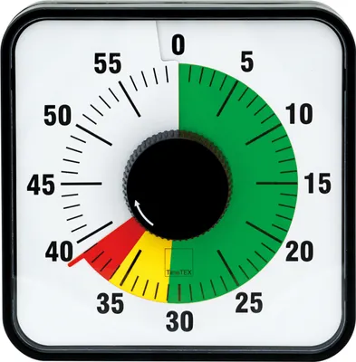 Produktbild von EDUPLAY 120504 Zeitdauer-Uhr Automatik magnetisch mit Ampelscheibe, mehrfarbig