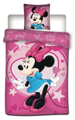 Produktbild von Disney Bettwäsche Minnie Mouse - Einzelbett rosa 140x200cm Polyester