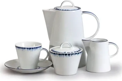 Produktbild von Thun 1794 Kaffeeservice, tschechisches Porzellan, Tom, geschmolzenes Blau, Thun, 15 d.