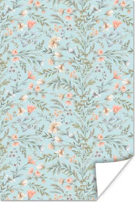 Produktbild von MuchoWow® Poster Vintage - Pflanzen - Blumen 60x90 cm - Wanddekoration