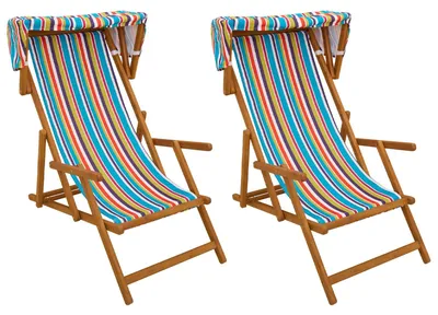 Imagen del producto de vidaXL: 2 sillas reclinables, madera de eucalipto maciza, 3 posiciones, varios colores