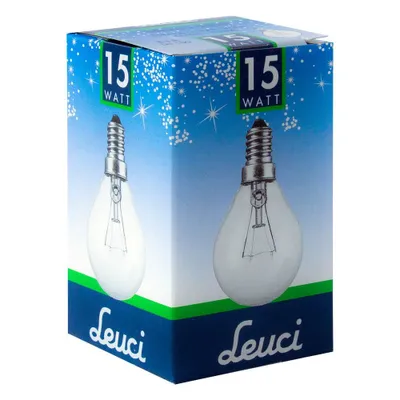 Produktbild von Leuci Tropfen Glühbirne 15W E14 klar Glühlampe 15 Watt Kugel warmweiß dimmbar