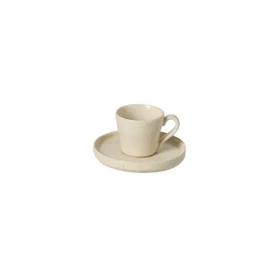 Produktbild von Costa Nova & Casafina - Teetasse und Untertasse 'Lagoa' (Creme)