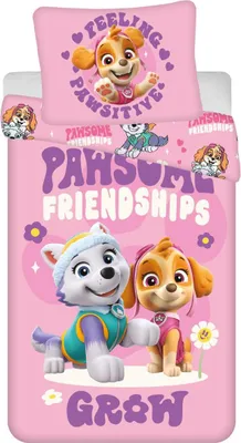 Immagine prodotto di Paw Patrol Bettbezug Pawsome amicizia crescere 140 x 200 cm - 70 x 90 cm - Poliestere