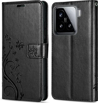 Produktbild von Hülle für Xiaomi 15 Handy Tasche Handyhülle Wallet Case Flip Cover in Schwarz