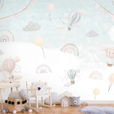 Produktbild von Vlies Fototapete - Adventure Among the Clouds 350x256 cm Für Kinder e-C-10070-a-a