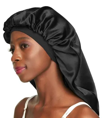 Immagine prodotto di Awefeel, cuffia da notte in raso a doppio strato, ideale per capelli lunghi, trecce, trecce africane e capelli afro