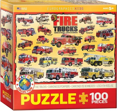 Obrázok produktu pre Puzzle Smartkids Wozy Strażackie 100 elementów