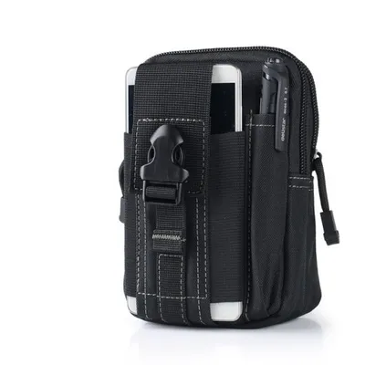 Image de Petit sac tactique - sac banane homme - noir CY-WB00