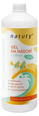 Produktbild von Natuty Spülmittelgel mit Zitronenduft, wir sind natuty: 1 000 ml