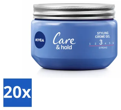 Produktbild von 20 x NIVEA Care & Hold Styling Crème Gel - 150 ml - Vorteilspackung - 20 Stücke
