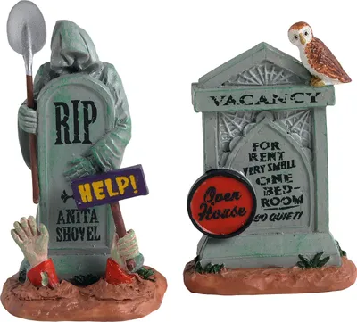 Productafbeelding van Halloweenfiguur Tombstone duo set of 2 LEMAX