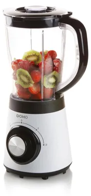 Obrázek produktu pro Domo DO9203BL, Stojací mixér, 1,5 l, Pulzní spínač, 500 W, Černá, Bílá