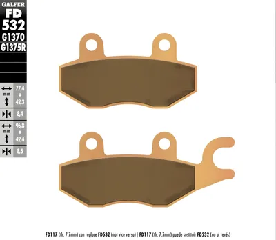 Obrázek produktu pro Brzdové destičky Galfer FD532