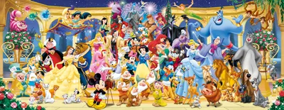 Immagine prodotto di 1000-piece Disney group photo puzzle. Panorama. Adults and children from 14 years. 12000444. Ravensburger