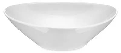 Suppenschale oval, Porzellan, weiß, 6er Set, mikrowellengeeignet, 300 ml