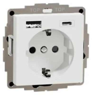 Produktbild von MERTEN Steckdose mit USB MEG2367-0325