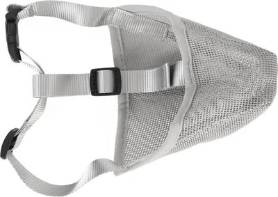 Immagine prodotto di Museruola per cani, traspirante, regolabile, impedisce di mordere e masticare, rete per l'addestramento all'aperto, grigio, XS
