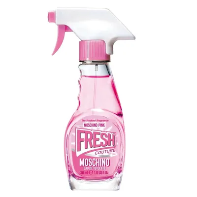 Zdjęcie produktu dla Moschino Pink Fresh Couture, Kobiety, 30 ml, Butelka jednorazowa, Czarna porzeczka, Grejpfrut, Konwalia, Hiacynt, Granat, Różowy, Ambroxan, Cedr, Piżmo