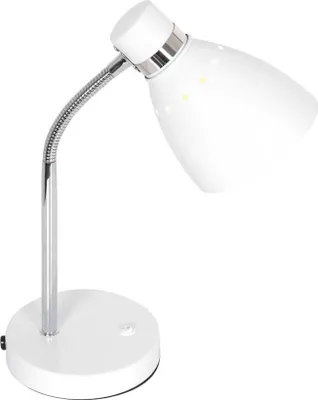 Produktbild von Tischleuchte, Metall, weiß, Spot beweglich, H 33 cm