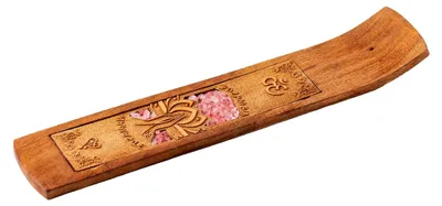 Produktbild von Räucherstäbchenhalter Namaste aus Rosenquarz 26x5cm