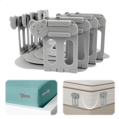 Image de Attaches pour drap-housse, lot de 4, antidérapantes, avec pinces rabattables pour empêcher le glissement, faciles à installer, adaptées à la plupart des matelas et des draps