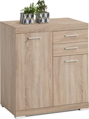 Image de Kommode >Birkenhead< in Eiche - 80x90x50cm (BxHxT)