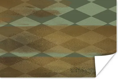Produktbild von MuchoWow® Poster Muster - Grün - Gold - Farbe 120x80 cm - Bilder