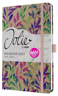 Produktbild von Wochenkalender Jolie 2027 Hardcover ca. A5 Fairy Leaves 174 Seiten