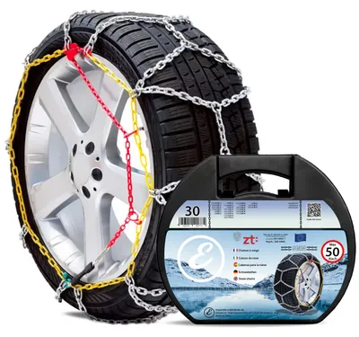 Productafbeelding van Sneeuwkettingen van metaal, 9 mm, en GS-ÖNORM getest, snelle montage met zelfborgende spanner