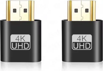 Productafbeelding van CHPN - HDMI/DisplayPort-adapter - HDMI-emulator - Blindstekker - Display-emulator - 2 stuks - Universeel - Zwart