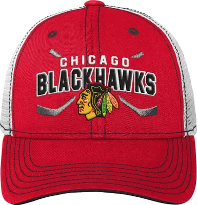 Produktbild von Chicago Blackhawks NHL Lockup Meshback verstellbare Kinderkappe