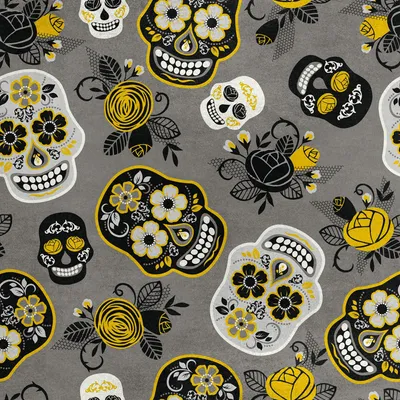 Image de Tissu velours royal en polyester pour la couture - Motif « Jour du décès »