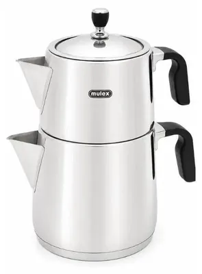 Produktbild von Mulex Teekannen-Set mit Silikon-Griffen für Induktion 1,0 l/3,0 l