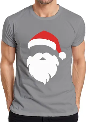 Produktbild von Santa Weihnachtsmann Weihnachtsoutfit - Weihnachten Weihnachtsgeschenk Christmas Herren T-Shirt, Grau, S