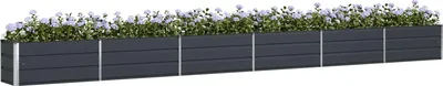 Image de Jardinière Anthracite 580 x 50 x 45 cm Acier galvanisé