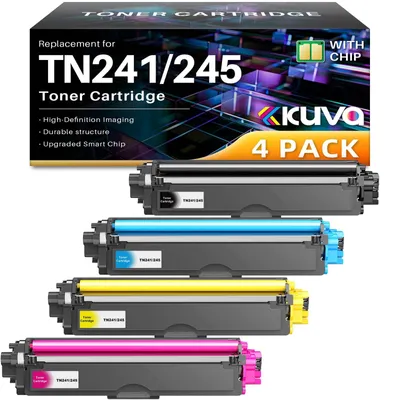 Productafbeelding van Toner Set TN241 TN245 voor Brother - Zwart, Cyaan, Geel, Magenta - 4-pack