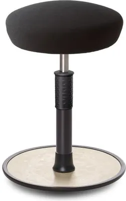 Produktbild von Sitz- Stehhocker Free Regular Hutsitz Gestrick schwarz schwarz /cremeweiß.